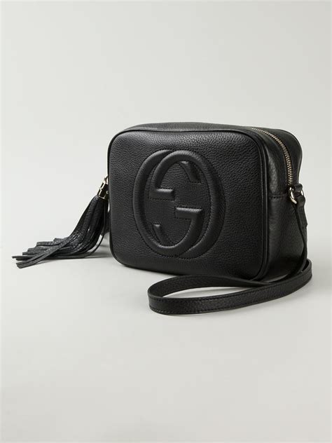 black gucci cross body|gucci black crossbody handbags.